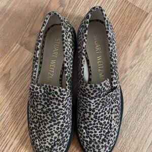 STUART WEITZMAN Leopard Animal Print Suede flats women size 6.5 SKU 300